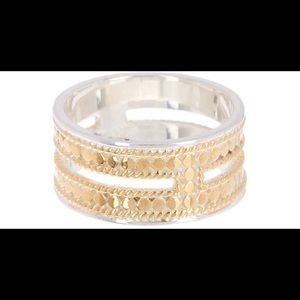 Anna Beck Gold Vermeil double bar ring